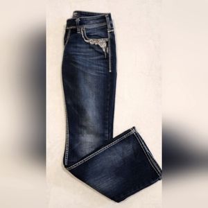 Silver boot cut jeans